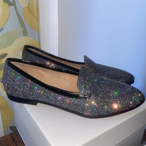J.Crew Collins Glitter Loafers 9.5